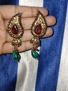 Elegant Gemstone Drop Earrings