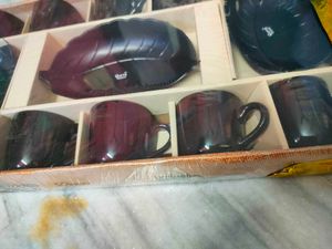 8Pis Cups &amp; 3pis Plates Set