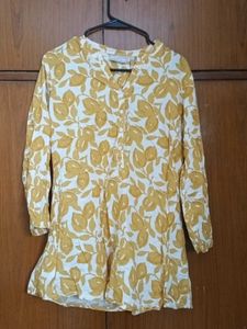 Floral Print Tunic Top