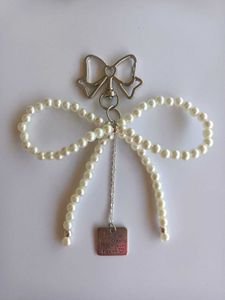 Pearl Bow Keychain