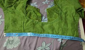 Parrot Green Saree