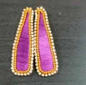 Silk Thread Hand Made Hair Tic Tac Clip