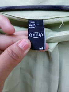 Green Wide Leg Formal  Trousers