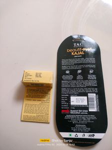 Combo T.A.C Beautif Eye Kajal Lush Black.  And Kama Ayurveda Face Serum