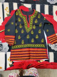 Chikinkari Kurta For Girls