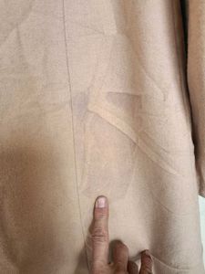 Beige Pearl Embellished Top warm wear