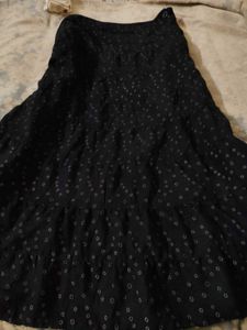 Elegant Vintage Tiered Long Skirt
