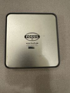 Fossil Dual Time Table Clock with Card Holder