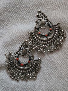 Elegant Peacock Design Earrings