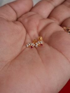Stud Earrings Gold