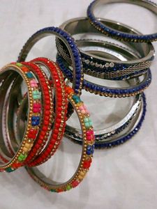 Sparkling Colorful Bangle Set
