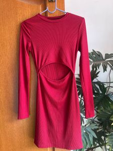 Red Cutout Bodycon Dress