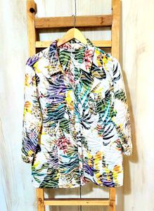 Multicolour Cotton Shirt Size-44