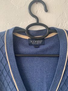 Blue Knit Cardigan