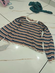 Striped Knit Sweater