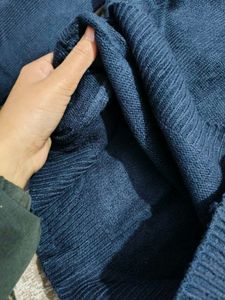 💠Stylish Blue V-Neck Knit Sweater 💙