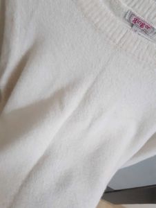 Cozy White Knit Sweater