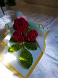 Crochet Rose Bouquet