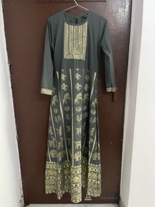 Designed Grey Kurta