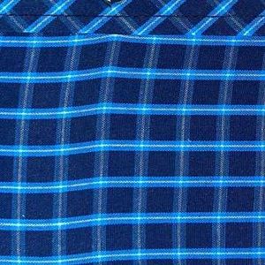 Blue Plaid Dress Shirt - Size 32