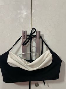 Black &amp; White Halter Top