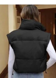 Chic Black Puffer Vest