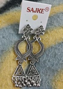 Silver Oxidised Earrings On Sale