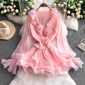 Pink Ruffle Dress