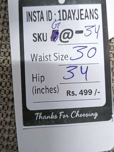 G@34 Size-30 Cargo Jeans