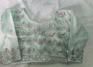 Elegant Light Blue Lehenga Choli