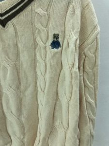 Cable Knit V-Neck Sweater