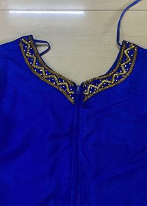Royal Blue Embellished Anarkali