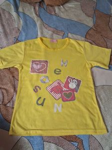 Cute Yellow Graphic Tee