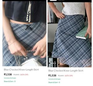 Baby Blue Pinteresty Bow Skirt