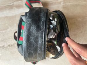 Gucci designer backpack with  log