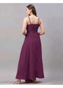 Purple Slit Dress