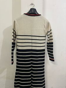 Striped Midi Sweater Dress