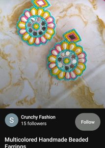 Navratri Fabric Earrings 😍