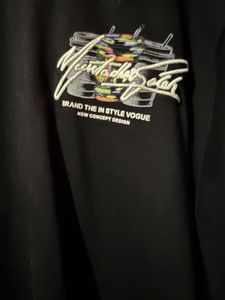 Black Graphic Print Tee