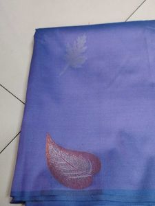 Elegant violet soft silk Saree