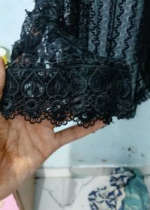 Elegant Black Lace Top