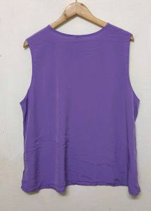 Trendy New Purple Sleeveless Top