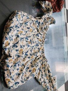 Floral Print Long Sleeve Top