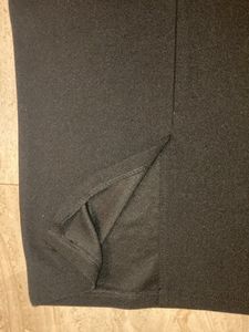 Purple Feather Black Pencil Skirt Below Knee Lengt