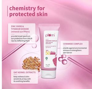 Plum Oat &amp; Ceramide Complex Mineral Sunscreen SPF