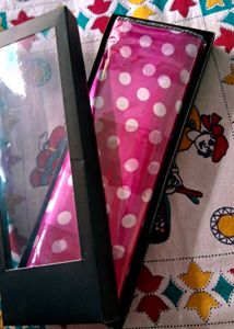 New Unopened/Packaged Pink Polka Dot Scarf