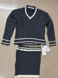 Cable Knit Sweater & Skirt Set