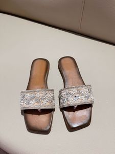 Embellished Brown Flats