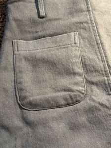 Gray Denim Mini Skirt