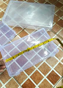 Set Of 3 Plastic Organiser